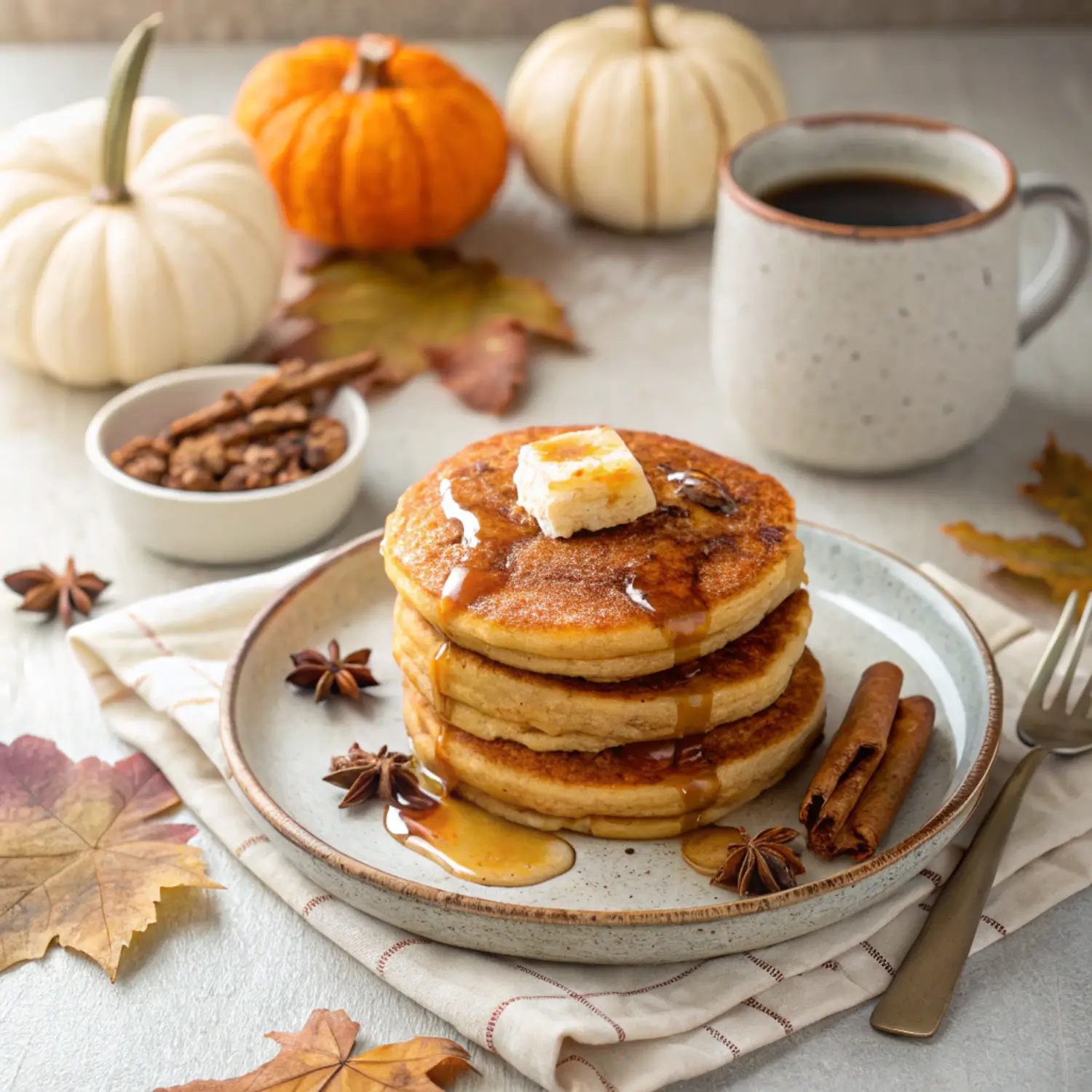 Fluffy Pumpkin Spice Pancakes You’ll Crave All Fall