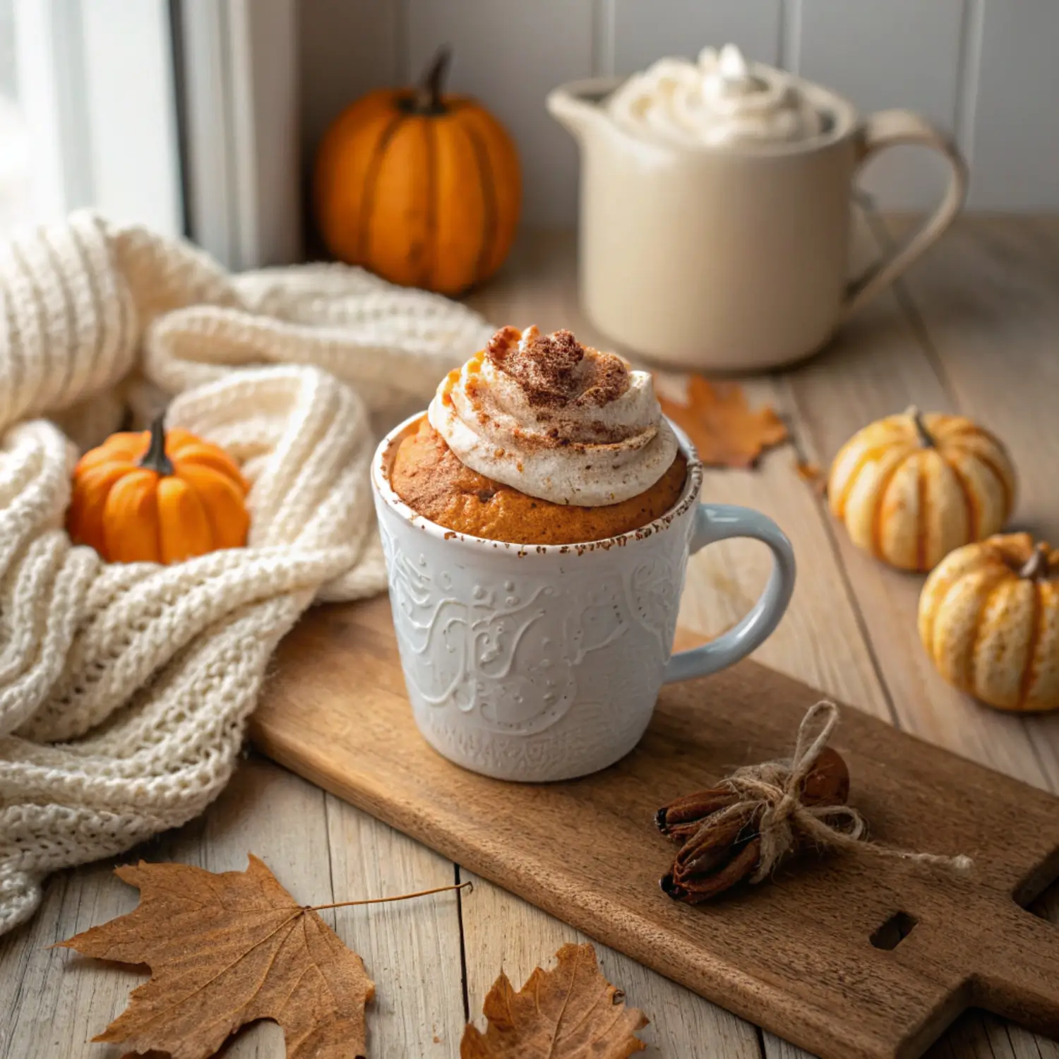 1-Minute Pumpkin Spice Mug Cake – So Easy & SO Good