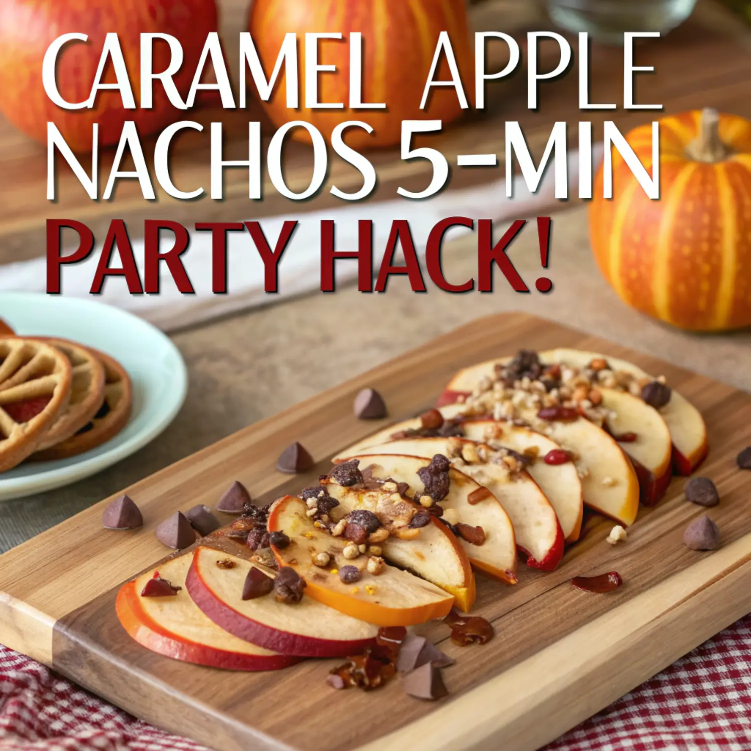 Caramel Apple Nachos (5-Min Party Hack!)