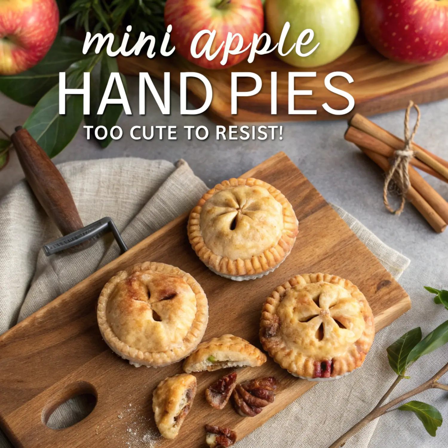 Mini Apple Hand Pies (Too Cute to Resist!) 🥧🍎