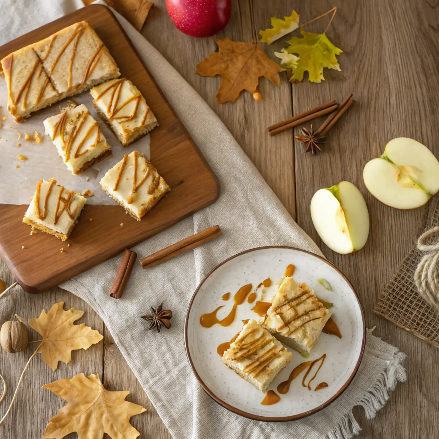 🍏 Caramel Apple Cheesecake Bars (Easy Homemade Recipe) 🤎