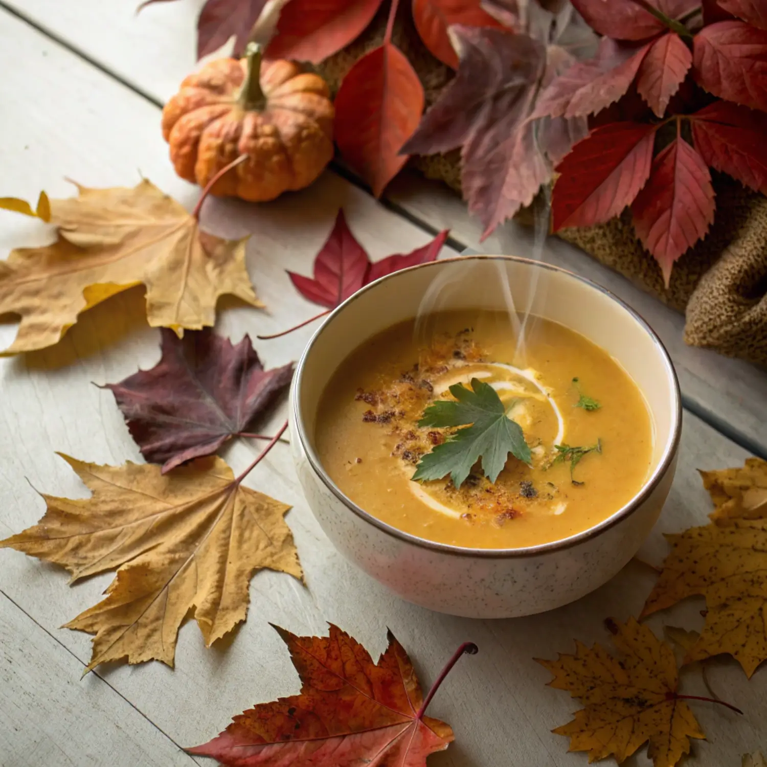 Creamy Pumpkin Soup in 20 Min 🎃🥣