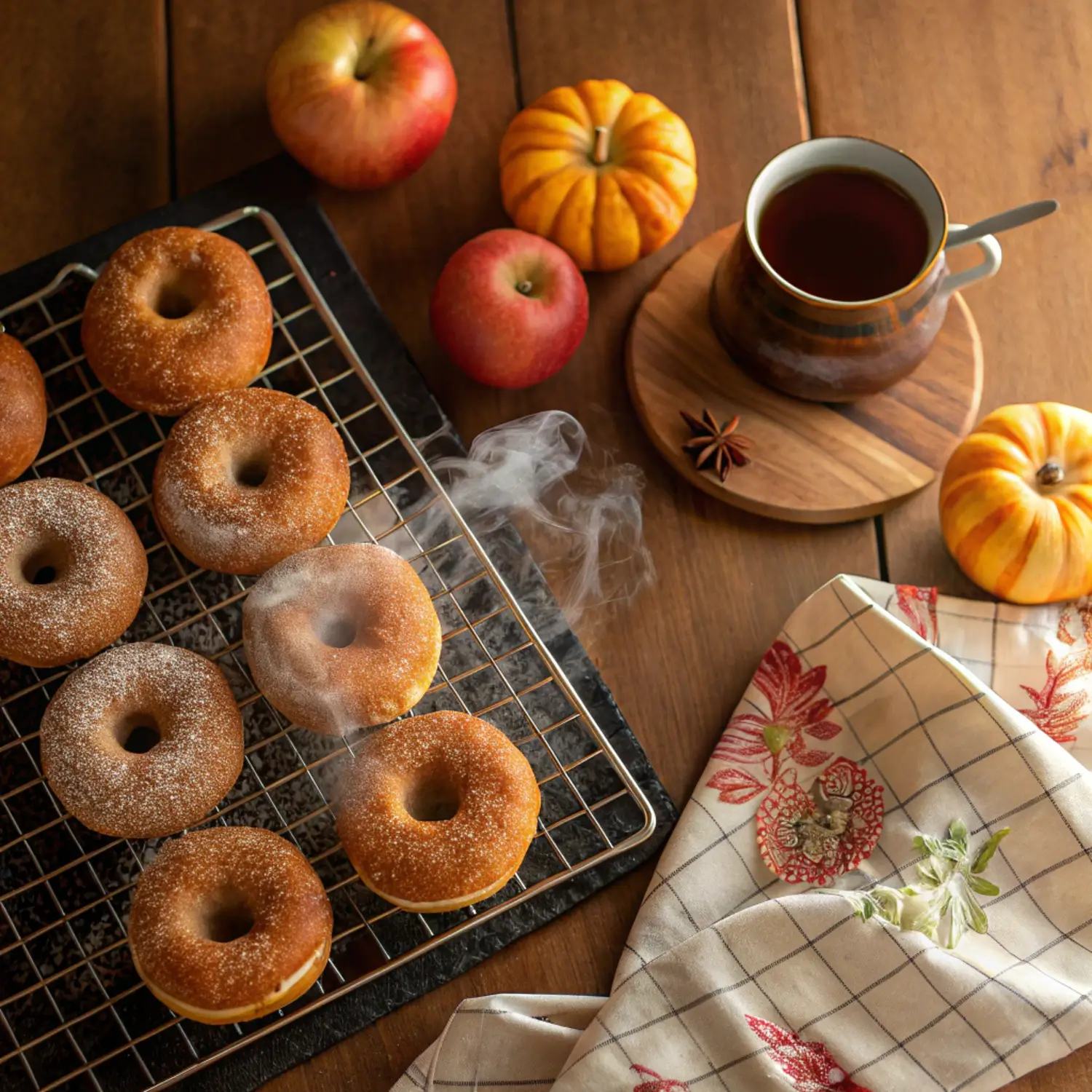 Baked Apple Cider Donuts (So Soft & Sweet!) 🍎🍩